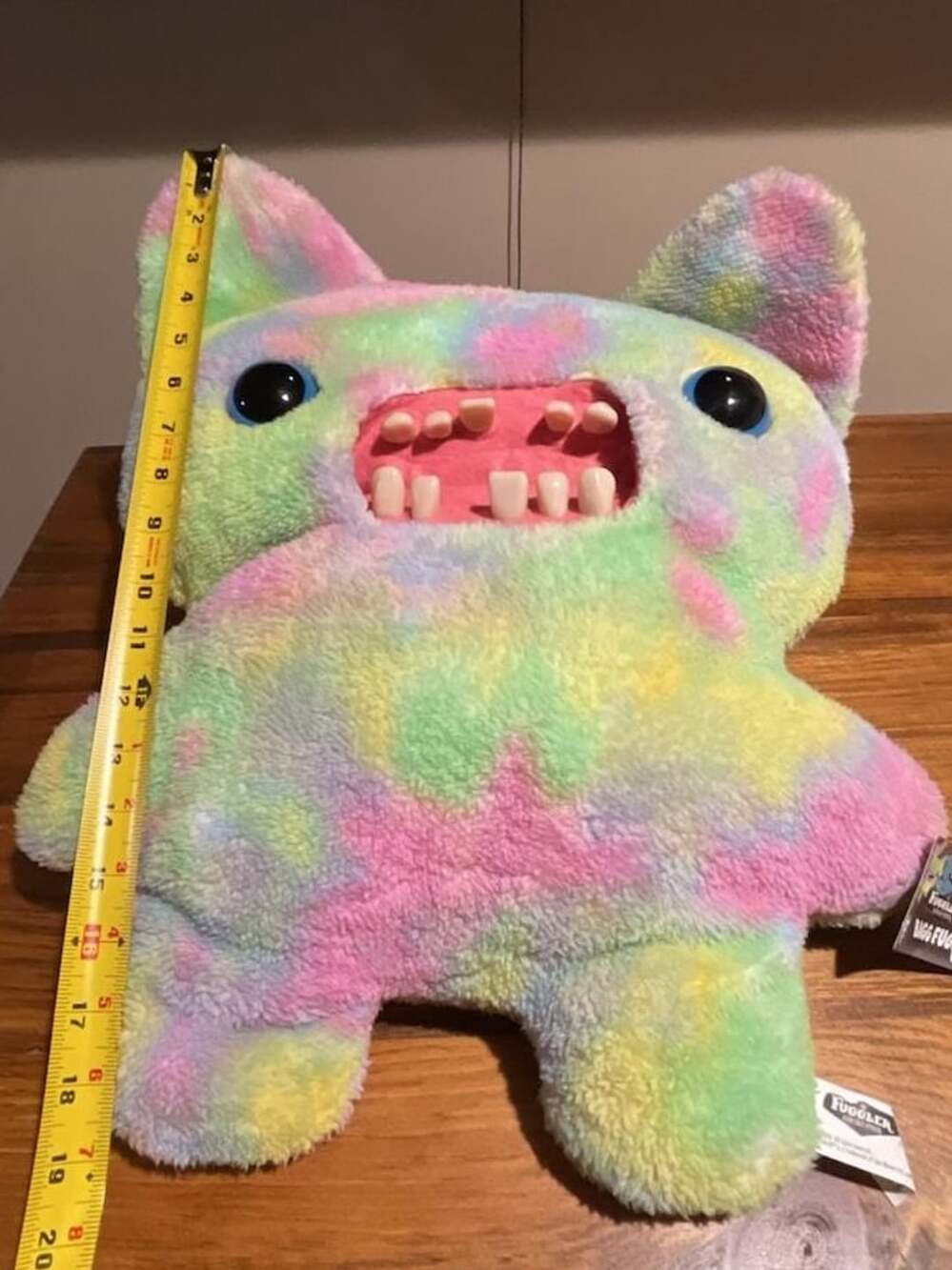 Fuggler Big Bigg Fugg Screech 17-Inch Multi-Color Tie Dye Plush Toy
